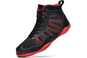 situkeke Chaussures de Boxe pour Hommes Respirantes Wrestling Shoes Chaussures de Boxe Professionnelle Professionnel Résistant À l'usure Unisex
