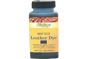 TANDY LEATHER Fiebing's Leather Dye - 4 Ounces, Navy Blue