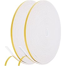 Nastro Schiuma Autoadesivo Flintronic - 2 Rotoli 6x3mm 20m Per Porte E Finestre | Isolante Antivento Antipioggia - Foto 4