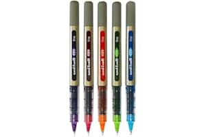 Uni -Ball EYE UB-157 długopis kulkowy z drobnym płynnym atramentem - zestaw tropikalny - 5 sztuk