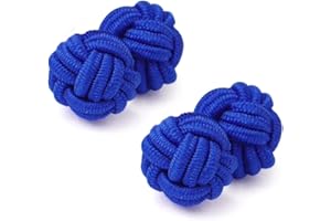 HONEY BEAR Spinki do mankietów jedwabnych z tkaniny dla mężczyzn/kobiet, okrągłe na prezent ślubny biznesowy