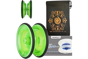 Cascade Juggling Henrys Lizard YoYo - Quality Beginner YoYo - Includes Yo-Yo String, Trick Book Bag (Green)