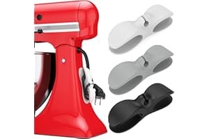 NICEKOOL 3 Pcs Organiseur Enrouleur Cordon en Silicone - Organisateur Adhésive pour Petits Appareils Cuisine Support Organiseur pour Câbles électroménagers Mixeurs Cafetière