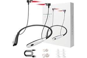 AIWGYIBO Tinnitus Infrarot Ohrstöpsel - Rotlicht Nase mit 650nm Wellenlänge Tinnitus Gerät zur Mikrozirkulationsverbesserung, Infrarot Unterstützung zur Linderung von Tinnitus, geeignet für Nase und Ohren