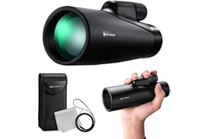 K&F CONCEPT Telescopio Monoculare,12x50 Hd Monocolo Telescope Professionale Potente Canocchiale Monoculare per Bird-Watching,Caccia,Campeggio,Escursionismo