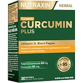 Nutraxin Curcumin Plus 30 Softgel - Vitamin D, Karabiber İ&ccedil;eren Takviye Edici Gıda
