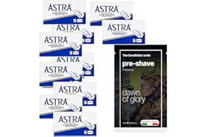 The Goodfellas' smile 50 ostrzy do brody Astra Superior Stainless Blue + 1 x próbka The Goodfellas Smile przedbroda Dawn of Glory