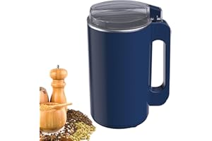 GDWD Macinino Elettrico Multifunzione con Coltello a Percussione in Acciaio Inox e Coperchio Trasparente, Capacità 600 ml per Chicchi di Caffè, Noci, Spezie, Cereali e Erbe