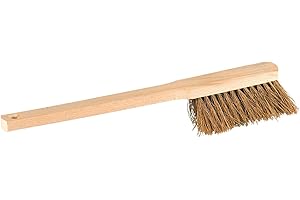 Nölle Profi-Brush Langstielhandfeger (aus Buchenholz, länge 43 cm, mit Aufhängeloch, unlackiert, stabile Ausführung, Gartenwerkzeug) 212710, Natur