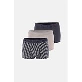Dagi Boxer 3'l&uuml; Set Desenli Micro Modal Gri-Mavi, 4210 3'l&uuml; Desenli Micro Modal Boxer