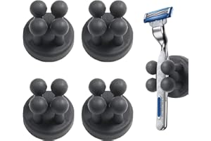 ZYBLSSBB 4 StüCk Lustige Haken,ZahnbüRstenhalter Zum Aufkleben,ZahnbüRstenhalter Ohne Bohren,Nassrasierer Klebehalterung Dusche,ZahnbüRsten Halterung Geeignet FüR Wandmontage Im Badezimmer,KüChe,Wohnzimmer