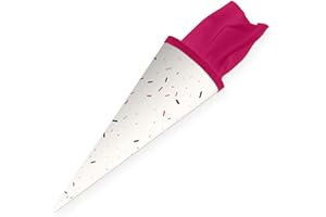 itenga Geschwisterschultüte 35cm Geschenkverpackung Schultüte Kinder Erwachsene Party (Memphis)