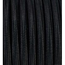 Câble Électrique Textile Couleur Gris, Rond, Soie, 1 Mètre, À 2 Brins