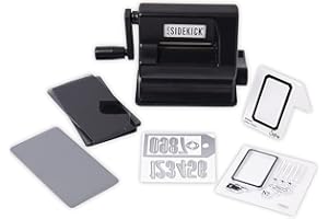 Sizzix Sidekick - Kit de máquina de troquelado y repujado, Black By Tim Holtz, talla única