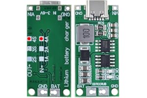 Hailege 2pcs Multi-Cell 2S 3S 4S 4S Step-Up Boost LiPo Polymère Li-ion Carte de charge USB-C à 8.4V 12.6V 16.8V (4S 4A) 7.4V 11.1V 14.8V 18650 Module d’amplification de batterie au lithium Type-C