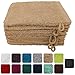 Lanudo® Luxus 8er Set Waschlappen / Waschhandschuhe 16x21 cm, 600g/m², 100% Baumwolle, Serie Pure Line in höchster Qualität, Farbe: Beige/Sand