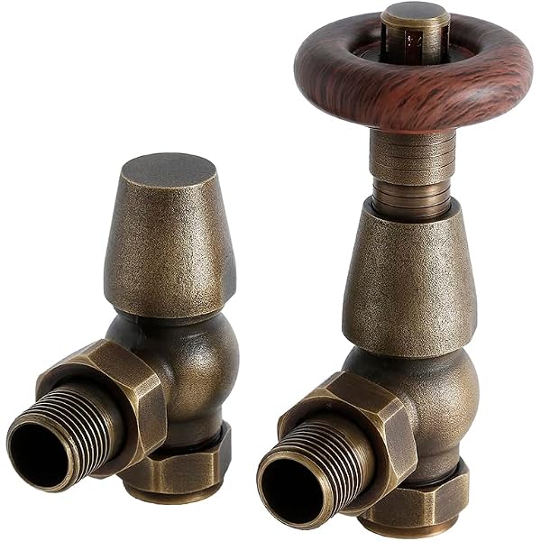 Milano Windsor - Traditional Pair of Brass Corner TRV Thermostatic Radiator  Valves : Amazon.co.uk: DIY u0026 Tools