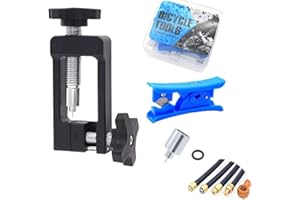 LNGJIN Strumento di Inserimento del Tubo Idraulico,Bicicletta Tubo Idraulico taglierino,Strumento di Inserimento dell'Ago per Bicicletta,Strumento Tagliatubi del Tubo del Freno a Disco Idraulico della Bici