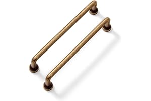 SYZOW 6 pièce poignées de placard de cuisine en laiton antique- poignées de tiroir de cuisine en laiton antique poignee de meuble cuisine entraxe 160mm