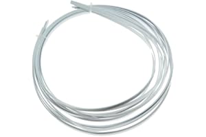 KAISH 5 strisce bianche per rilegatura per chitarra acustica classica in ABS, 1650 x 5 x 1,5 mm