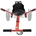 Jacgood Hoverkart Seat Hoverboard Go Kart Fit 6.5” 8” 10” Hoverboards (Red)