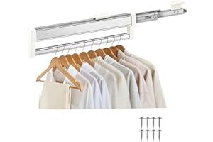 MAFAGE Asta appendiabiti allungabile per estrarre la gruccia appendiabiti regolabile appendiabiti asta telescopica 792 mm