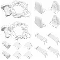 4 Sets Fixation Store Enrouleur - Supports Pour Tubes 17mm, Installation Sans Perçage - Store Occultant, Double - 3