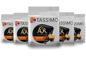 Tassimo L'OR Espresso Delizioso 104g (16 Tasses) - Lot de 5