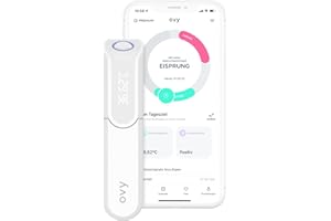 Ovy® Bluetooth Basalthermometer zur Zykluskontrolle I Eisprung-Messgerät zur Berechnung fruchtbarer Tage bei Kinderwunsch (NFP) I hormonfreie Empfängnisregelung I +App (Datenspeicher in Deutschland)