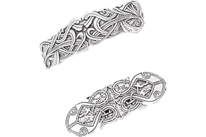 JinYu 2 zestawy srebrnych, długich i cienkich, ręcznie robionych spinek do włosów, metalowe spinki do włosów w stylu francuskim, spinki do włosów dla kobiet i dziewcząt