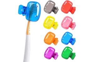 WHYCNJL 8 sztuk przenośnych podróżnych nakładek na szczoteczkę do zębów, osłona na główkę elektrycznej szczoteczki do zębów, osłona na szczoteczkę do zębów do domu hotelu i na zewnątrz, kolor losowy