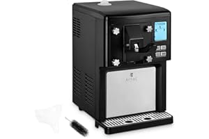 Royal Catering Máquina Para Hacer Helado Soft Heladera RC-ICMD15 (Potencia: 200 W, Capacidad: 1,5 L, Con pantalla digital y un contenedor)