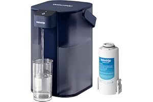 Waterdrop Instant Electric Water Filter Jug with a 3-Months Filter, WD-ED61B 3.5L Countertop Water Filter System, Reduce 98% Chlorine and 20+ Contaminants, Blue (NOT Reduce TDS)