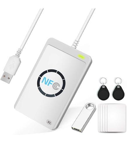 Lecteur De Cartes NFC Linkeo-ACR1252U - USB Type-A, Compatible PC/SC, Supporte MIFARE, DESFire, FeliCa - 8