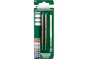Monteverde - Recambio para Bolígrafos, Color Azul, 2 unidades