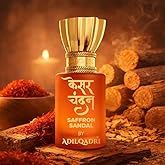 Adilqadri Kesar chandan (Saffron Sandal) Attar 5.5ml for Men & Women | Pure Fragrance Oil | Non-Alcoholic Roll-On Ittar | Lon