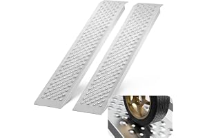 VEVOR Aluminiumramper, 400 kg kapacitet 120 cm x 21,5 cm lastramper för motorcykel, dirtbike, släpvagn, ATV, UTV, trädgårdstr