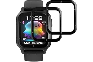 IQShield Screen Protector for Garmin Venu Sq 2/Sq 2 Music, Ultra Clear Tempered Glass Protective Film for Garmin Venu Sq 2 Music, 3D Full Coverage, 9H Hardness, Bubble-Free - 2 Pack