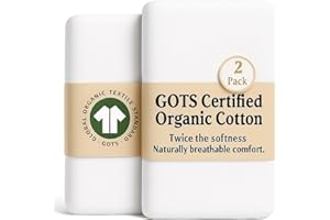 Bunnyjik Spannbettlaken für Maxi-Cosi Iora – GOTS-ZERTIFIZIERTES Bio-BETTLAKEN 50x83-80x50 89x50 2er-Set, Luftig & Kühlend – 190GSM Bio-Baumwolle– Für Iora Air, Tori, Beistellbett,Next2Me 90x50