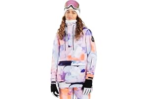 SIROKO - Kurtka Snowboardowa z Kieszenią Kangurką dla Kobiet Siroko W3-W Halo