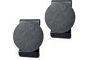 Xuoxeji Magnet Tool Belt, Magnetic Tool Holder Clip Strong, Clip-On Belt Magnet Holster for Hammer, Screws, Nails, Pliers, Screw Driver, Wrench, Tape Measure Clip Hardware 2 Pcs (6 Magnets)