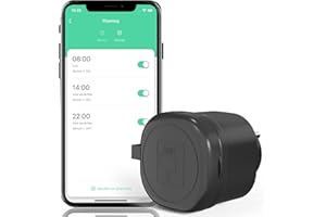 SURNICE Prise Extérieure Étanche, avec Mesure de Consommation d'Énergie, Prise Intelligente 16A, Compatible avec Alexa et Google Home, Fonction Minuterie, Étanche pour IP44 Extérieur, 1 pack
