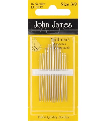 Hemline Lot De 16 Aiguilles à Broder à œil Doré De Qualité