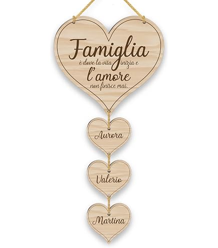 Targa Decorativa A Forma Di Cuore In Legno Con Scritta 'Love Friendship', 10x10 Cm, Regalo Sentimentale - 3