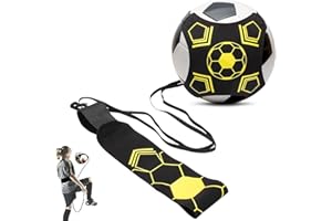 NEWUPZSI Entraîneur de football pour enfants - Cadeau d'entraînement de football mains libres avec ceinture réglable - Outil d'entraînement de football pour adultes