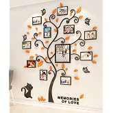 Tree Wall Stickers &ndash; 3D Tree Family Photo Frame DIY Murals Stickers Decoration for Living Room, Bedroom, Office, Room Wall St