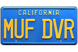 CELEBRITY MACHINES Cheech & Chong’s Up in Smoke | MUF DVR | Metal Stamped License Plate