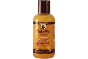 Howard Feed N Wax Lakier do drewna i odżywka FW0004 olejek pomarańczowy, wosk pszczeli 140 ml
