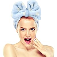 6 Fasce Per Capelli Con Fiocco, In Pile Corallo, Morbide E Regolabili, Per Trucco E Cura Del Viso, Colori Assortiti - 3