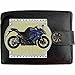 Produktbild KAWASAKI Z1000 SX Blau Bild auf KLASSEK Marken RFID Herren Geldbörse Portemonnaie Echtes Leder Motorrad Bike Zubehör Geschenk mit Metall Box NICHT OFFIZIELLE Kawasaki Produkte